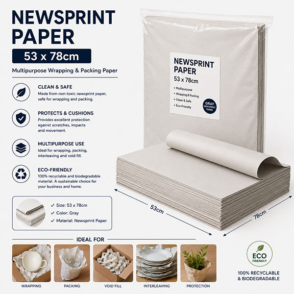 Newsprint Paper — 10 Sheets